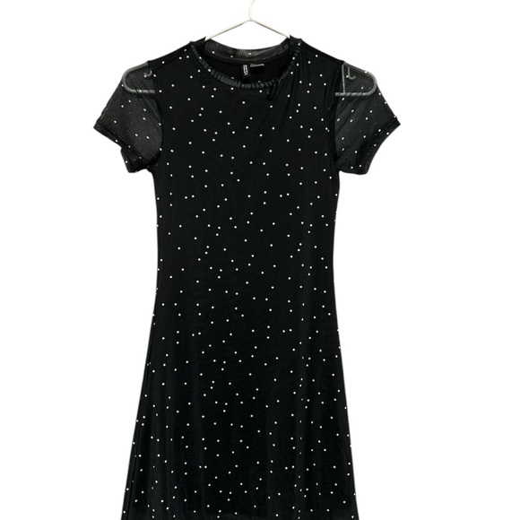 3 For 25 | H&M Divided Black Polka Dot Dress - Size XS - Picture 1 of 3